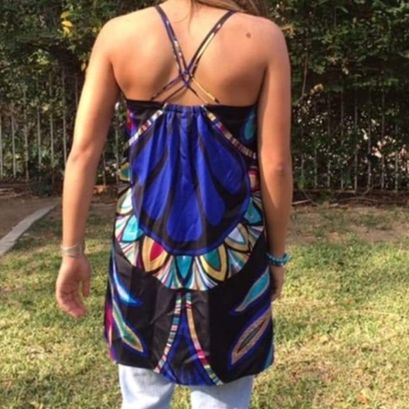 Nicole  Miller blouse Vibrant  Colors.Sz.L - Picture 2 of 15